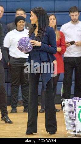 La duchesse de Sussex participe aux Prix de l'entraîneur de base à l'Université Loughborough le 24 septembre 2018. Banque D'Images