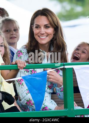 Catherine, duchesse de Cambridge, participe au festival « Retour à la nature » de RHS Garden Wisley le 10 septembre 2019. Banque D'Images