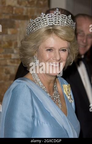 Camilla, duchesse de Cornwall, assiste au banquet des chefs de gouvernement du Commonwealth à Kampala, en Ouganda Banque D'Images