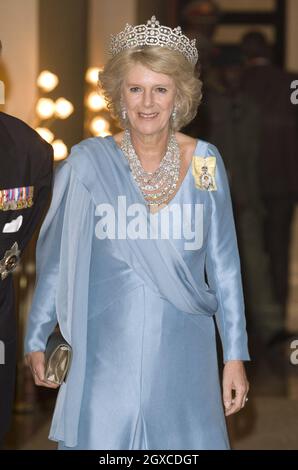 Camilla, duchesse de Cornwall, assiste au banquet des chefs de gouvernement du Commonwealth à Kampala, en Ouganda Banque D'Images