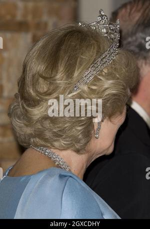 Camilla, duchesse de Cornwall, assiste au banquet des chefs de gouvernement du Commonwealth à Kampala, en Ouganda Banque D'Images