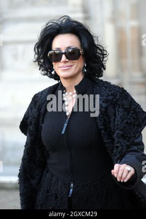 Nancy dell'Olio arrive aux prix des enfants du courage de la femme 2008 à l'abbaye de Wesminster, dans le centre de Londres. Banque D'Images