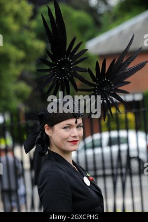 Jasmine Guinness assiste à la Ladies Day of Royal Ascot à l'hippodrome d'Ascot Banque D'Images