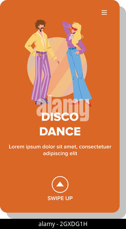 Disco Dance Retro style Party dans boîte de nuit Vector Illustration de Vecteur