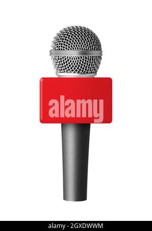 Microphone sans fil isolé Banque D'Images