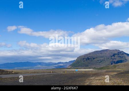 Route de perspective du sud de l'Islande, paysage islandais. Belle Islande Banque D'Images