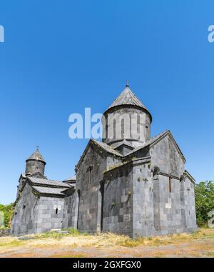 Monastère de Tegher du XIIIe siècle à Aragotsotn province en Arménie Banque D'Images