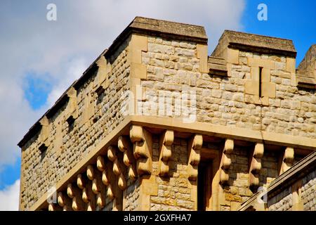 Vue extérieure du Tower of London Museum, Londres, Royaume-Uni Banque D'Images