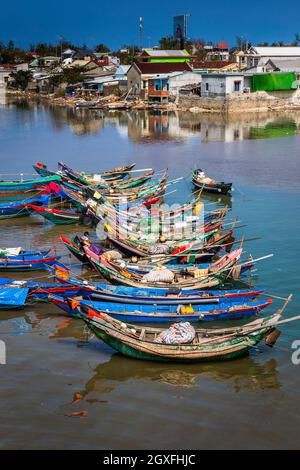 CAU Lang Co un petit village de pêcheurs entre Hue et Da Nang Banque D'Images