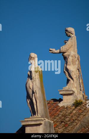 Détails de la Basilique de Santa Francesca Romana, Rome, Italie. Photo de haute qualité Banque D'Images