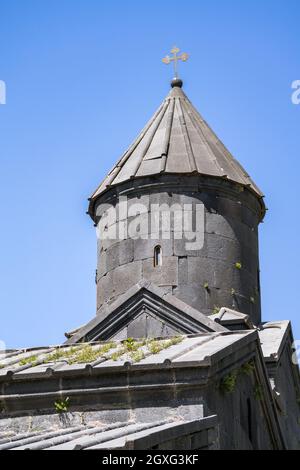 Monastère de Tegher du XIIIe siècle à Aragotsotn province en Arménie Banque D'Images