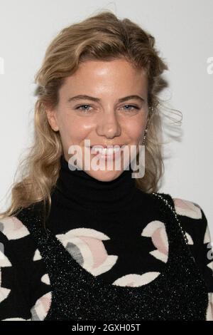 Justina Bustos participe au salon des femmes Printemps/été 2022 de Chanel dans le cadre de la semaine de la mode de Paris le 05 octobre 2021 à Paris, France. Photo de Laurent Zabulon/ABACAPRESS.COM Banque D'Images