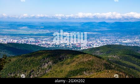 Chekhov Highlands, Vorobinaya Mountain, Yuzhno-Sakhalinsk. Sakhaline Russie Banque D'Images