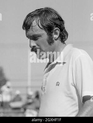 John Newcombe, Australian Open 1976, semi-finales, Kooyong Lawn tennis Club, 26 Dez.1975 - 4 janv. 1976, Melbourne. Banque D'Images