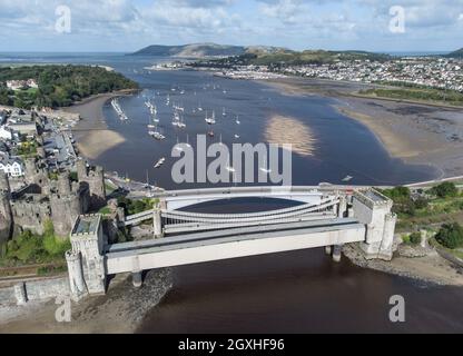 Ponts Conwy dans le nord du pays de Galles Banque D'Images