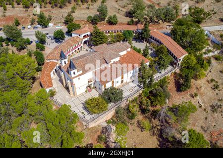 Sanctuaire de notre-Dame de Cortes. Alcaraz, dans la province d'Albacete. Communauté autonome de Castilla la Mancha. Septembre 20 2021 Banque D'Images