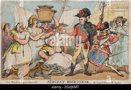 Artiste : Thomas Rowlandson (1756-1827) artiste et caricaturiste anglais de l'ère géorgienne. Observateur social, il était un artiste prolifique et un imprimeur. Crédit : Thomas Rowlandson/Alamy Banque D'Images