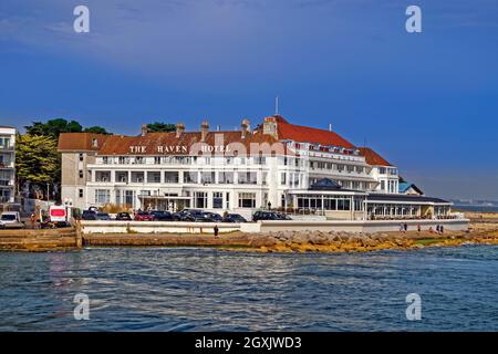 The Haven Hotel à Sandbanks, Poole, Dorset. Banque D'Images