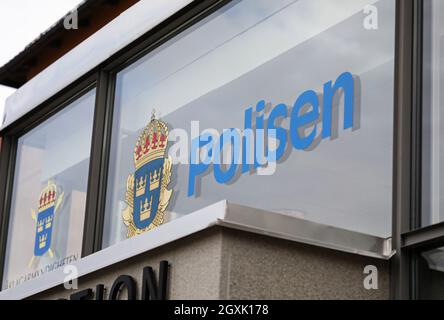 Le poste de police et le Centre judiciaire national suédois de Linköping, en Suède. Banque D'Images