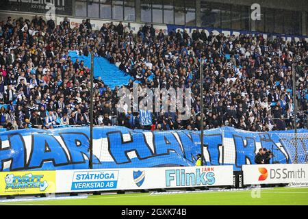 Match du dimanche à Allsvenskan entre l'IFK Norrköping-Hammarby IF à Platinumcars Arena, Norrköping, Suède 3 octobre 2021. Banque D'Images