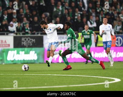 Match du dimanche à Allsvenskan entre l'IFK Norrköping-Hammarby IF à Platinumcars Arena, Norrköping, Suède 3 octobre 2021. Banque D'Images