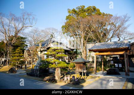 Temple bouddhiste Kanjizai-ji, Ainan, préfecture d'Ehime, Japon Banque D'Images