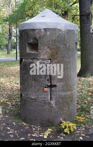 Swietochlowice, Pologne - 27 septembre 2021. Ligne polonaise de défense et de fortification à Swietochlowice. Jour ensoleillé d'automne. Banque D'Images