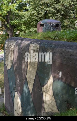 Swietochlowice, Pologne - 27 septembre 2021. Ligne polonaise de défense et de fortification à Swietochlowice. Jour ensoleillé d'automne. Banque D'Images