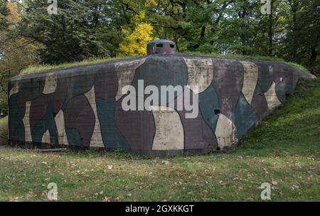 Swietochlowice, Pologne - 27 septembre 2021. Ligne polonaise de défense et de fortification à Swietochlowice. Jour ensoleillé d'automne. Banque D'Images