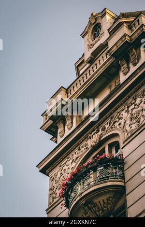 Ville de Belgrade juste avant le coucher du soleil Banque D'Images