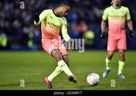 Manchester City's Raheem Sterling Banque D'Images