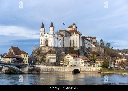 Château d'Aarburg dans le canton de Soleure, Suisse Banque D'Images