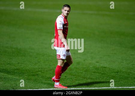 Rotherham, Royaume-Uni. 05e octobre 2021. Ben Wales #8 de Rotherham United à Rotherham, Royaume-Uni, le 10/5/2021. (Photo par Ben Early/News Images/Sipa USA) crédit: SIPA USA/Alay Live News Banque D'Images