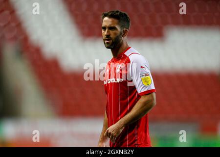 Rotherham, Royaume-Uni. 05e octobre 2021. Will Grigg #9 de Rotherham United à Rotherham, Royaume-Uni le 10/5/2021. (Photo par Ben Early/News Images/Sipa USA) crédit: SIPA USA/Alay Live News Banque D'Images