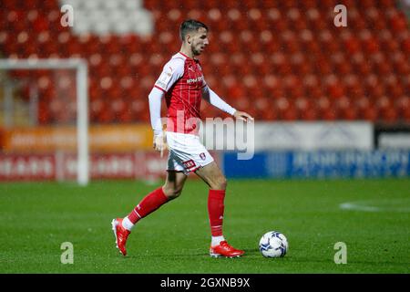 Rotherham, Royaume-Uni. 05e octobre 2021. DaN Barlaser #4 de Rotherham United à Rotherham, Royaume-Uni le 10/5/2021. (Photo par Ben Early/News Images/Sipa USA) crédit: SIPA USA/Alay Live News Banque D'Images