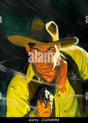 Frontière des hommes disparus Banque D'Images