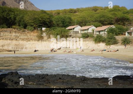 Tarrafal Beach, Tarrafal, île de Santiago, Cap-Vert Banque D'Images