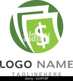 Modèle de vecteur de logo d'argent destiné aux entreprises Illustration de Vecteur
