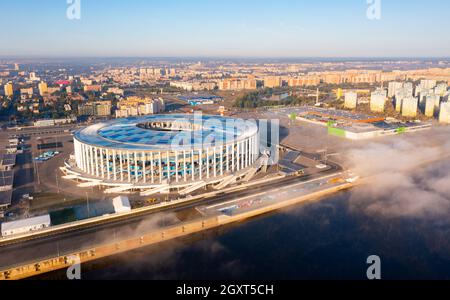 Stade de football de Nijni Novgorod, Russie Banque D'Images