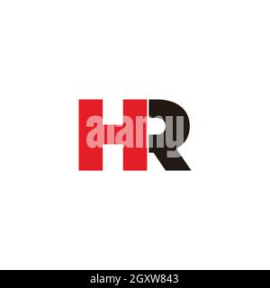 lettre h caché r design géométrique logo vecteur Illustration de Vecteur