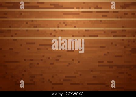 Arrière-plan en bois, planche en bois brun réaliste, texture en bois naturel, illustration vectorielle. Illustration de Vecteur