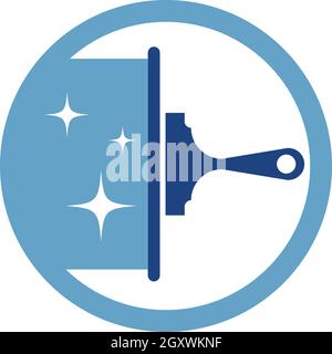 Modèle vectoriel de logo de nettoyage de maison Illustration de Vecteur