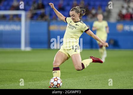 Sant Joan Despi, Espagne. 05e octobre 2021. Katie McCabe du FC Arsenal lors du match de l'UEFA Womens Champions League entre le FC Barcelone et le FC Arsenal à Estadi Johan Cruyff à Sant Joan Despi, Espagne. Crédit: SPP Sport presse photo. /Alamy Live News Banque D'Images