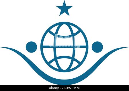 modèle vectoriel de logo globe ilustrateur Illustration de Vecteur