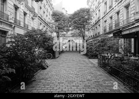 Paris, rue du Tresor Banque D'Images