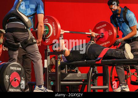 Tokyo, Japon.2021 août 28.Para Powerlifting femmes jusqu'à 61 kg.Alhasan Fatema - Syrie (SYR) Banque D'Images