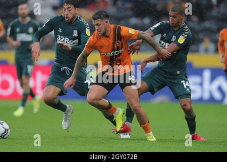 MATT CROOKS, GEORGE MONCUR, LEE PELTIER, HULL CITY FC V MIDDLESBROUGH FC, 2021 Banque D'Images