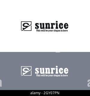 Lettre S Icon couvercle de service plat logo Illustration de Vecteur