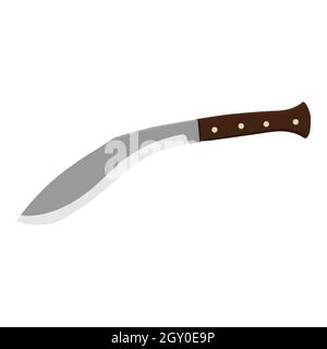 Vecteur machette isolé sur fond blanc Illustration de Vecteur