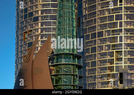 Australie occidentale, Perth.Le luxueux hôtel Ritz-Carlton à Elizabeth Quay photo © Fabio Mazzarella/Sintesi/Alamy stock photo Banque D'Images